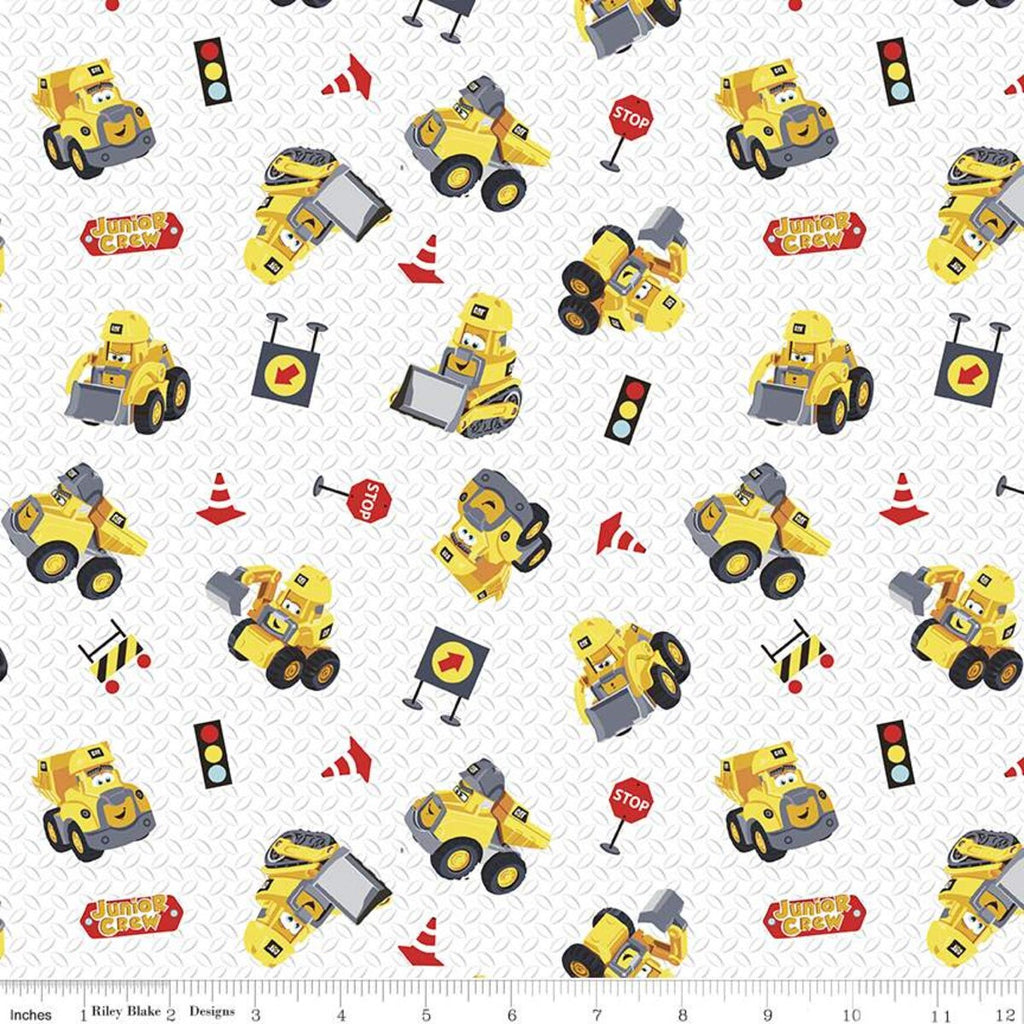 CAT Junior Crew Toys White - C11472-WHITE - by Riley Blake – Quilt Kits ...
